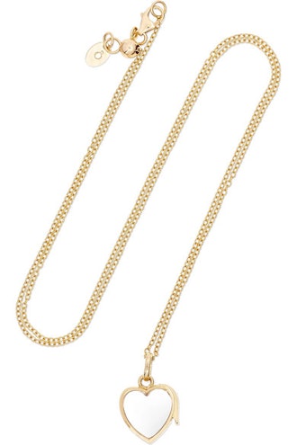 14-Karat Gold Glass Necklace