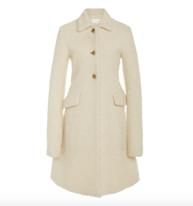 Marina Moscone Irving Wool-Blend Teddy Coat