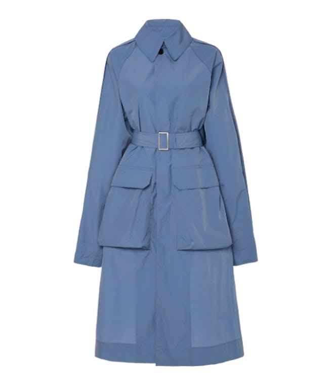 Deveaux Utility Oversized Belted Gabardine Coat