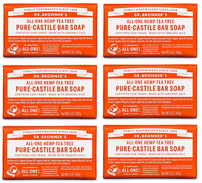 Dr. Bronner's Pure-Castile Bar Soap (6 Pack)