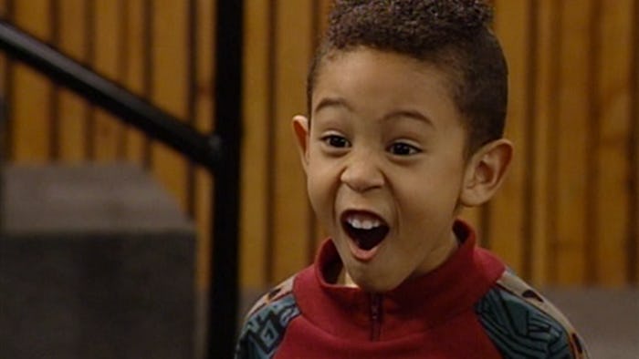 Tahj Mowry as a kid in Full House