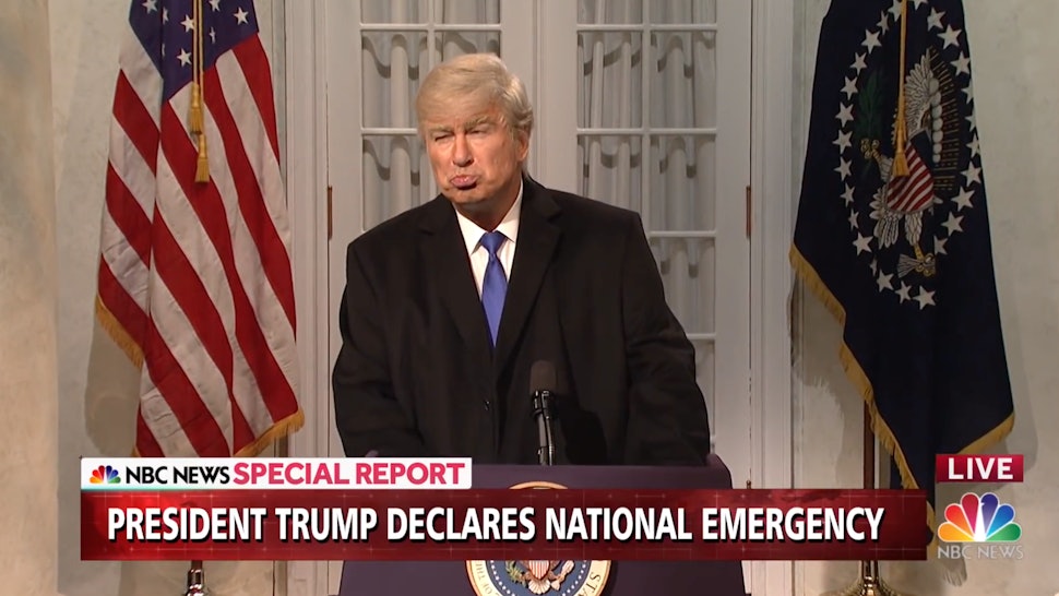Alec Baldwin Mocked The National Emergency On Snl Trump Was Not