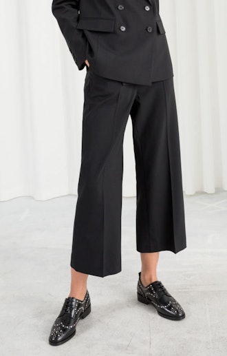 Tailored Wool Blend Pants