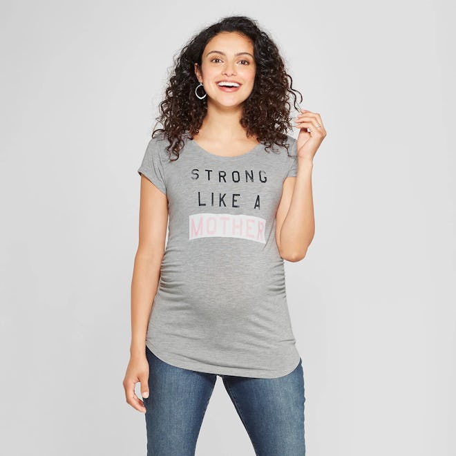 Strong Like A Mother Maternity Tee