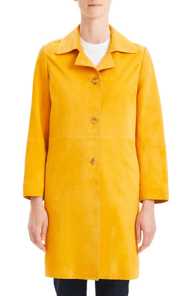 Theory Piazza Leather Coat