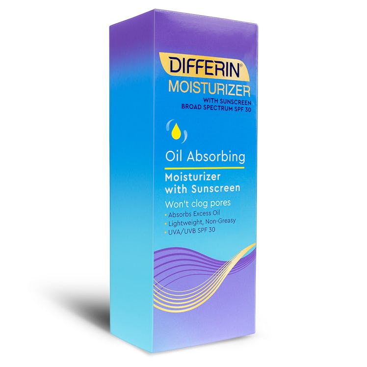 Differin Oil Absorbing Moisturizer with Sunscreen—Broad-Spectrum UVA/UVB SPF 30, 4 oz