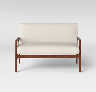 Peoria Wood Arm Loveseat Natural - Project 62