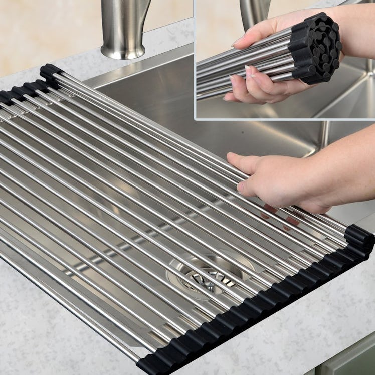 VAPSINT Roll-Up Dish Drying Rack