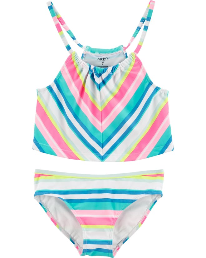 Striped 2-Piece Swimsuit