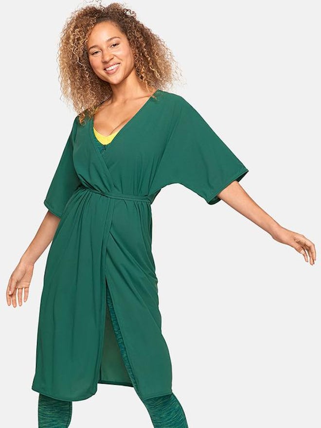 TissueWeave Wrap Dress