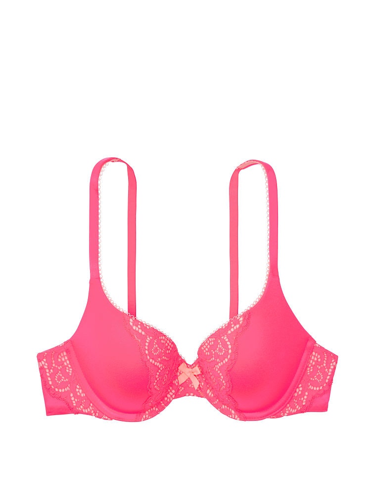 BODY by VICTORIA SECRET Pink Lace Push-Up Perfect Shape Bra