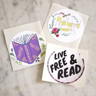 Banned Books Sticker Set: bibliophile, book lover, reader gift, librarian gift