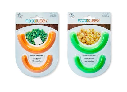 Food Cubby Plate Divider Clear 2 pack