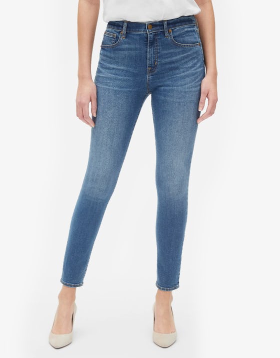 High Rise True Skinny Jeans In Medium Indigo
