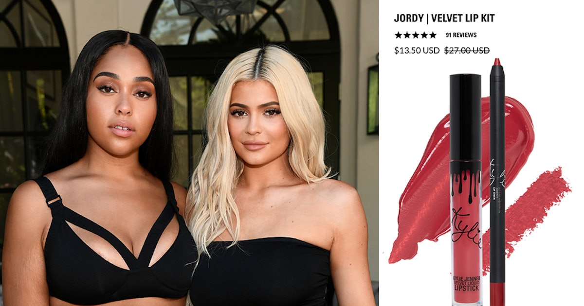Kylie Cosmetics' Jordyn Woods Lip Kit Prices Were Reportedly Cut Following  Tristan Thompson Drama