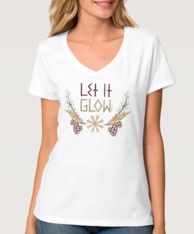 Frozen | Let it Glow V-Neck T-Shirt