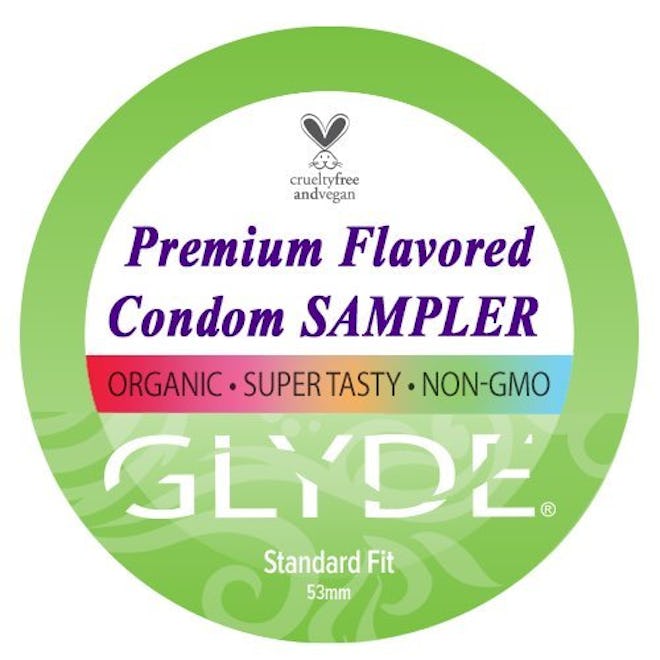 Glyde Premium Organic Flavored Condom Sampler Set (10-Pack)