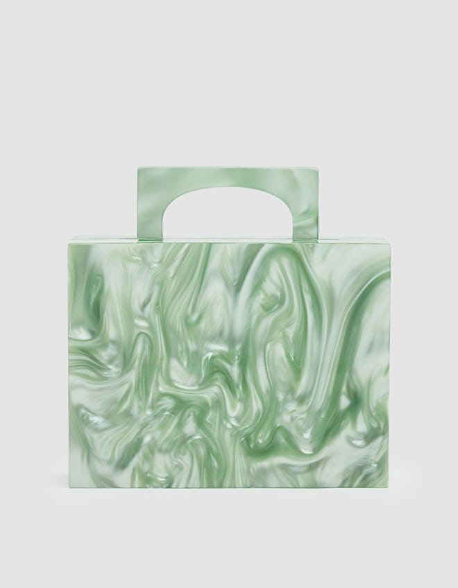 Valet Studio Alexa Resin Bag in Green