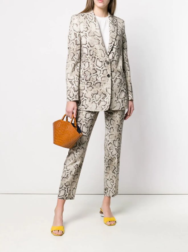 Snakeskin Print Blazer