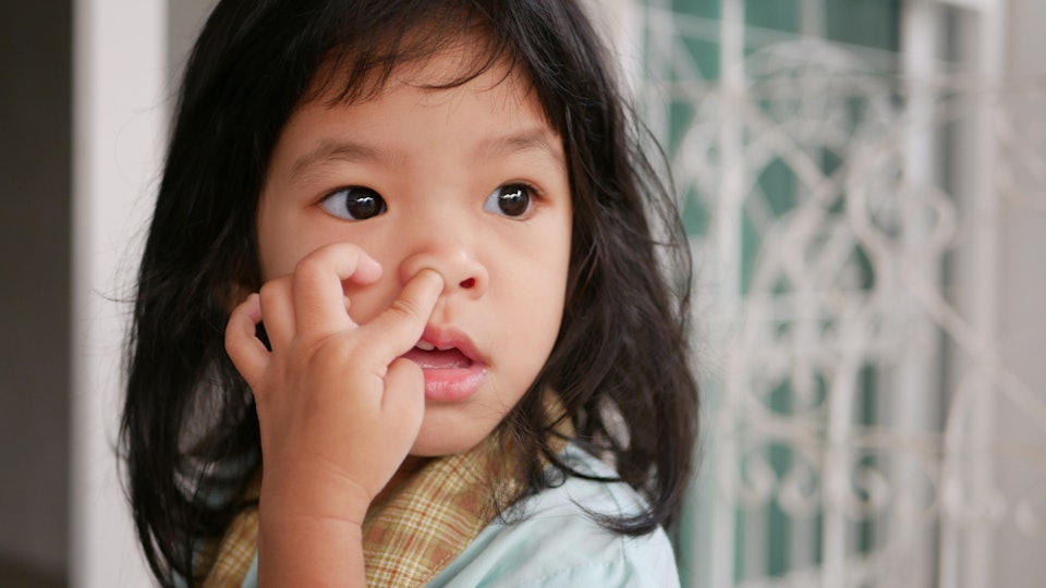 How To Stop Your Child From Eating Their Boogers Because Gross