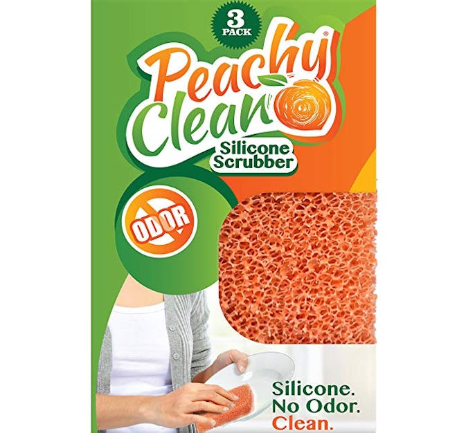 Peachy Clean Antimicrobial Silicone Scrubber (3 Pack)