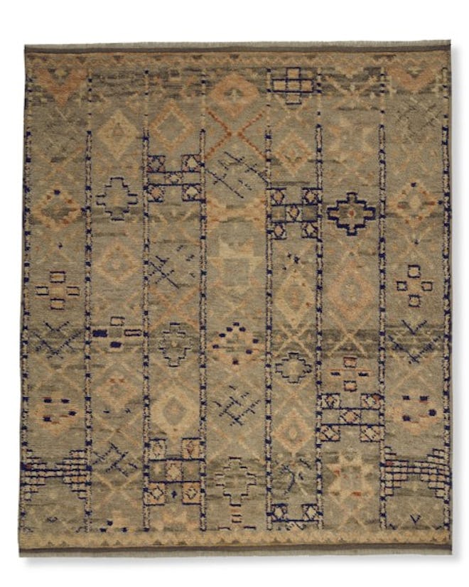 Hand-Knotted Soak Moroccan Rug