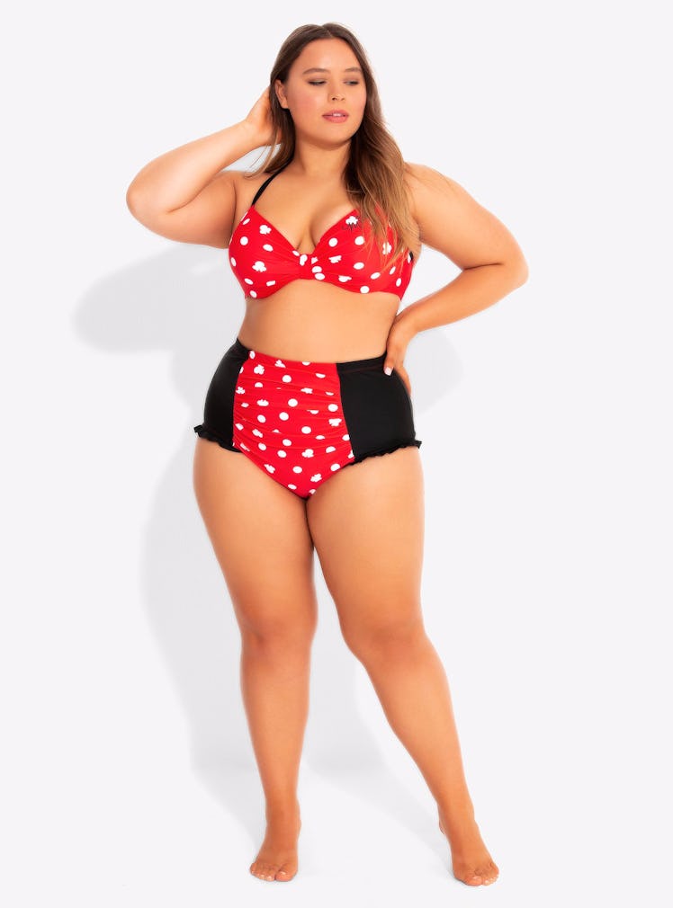 Disney Plus Size Minnie Mouse Polka Dot Swim Bottoms