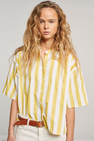 Blouse With Block Stripes
