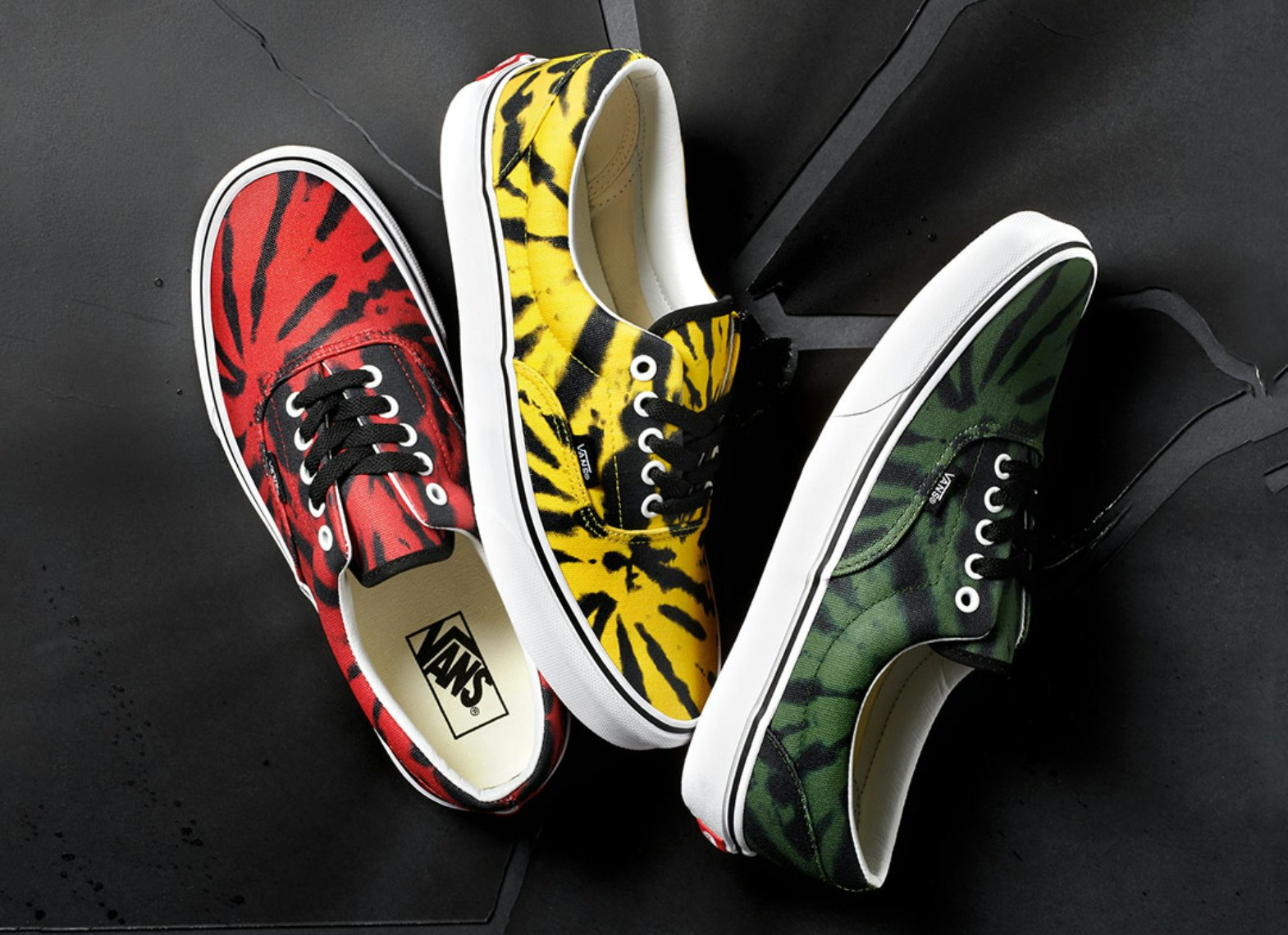 red black and green vans
