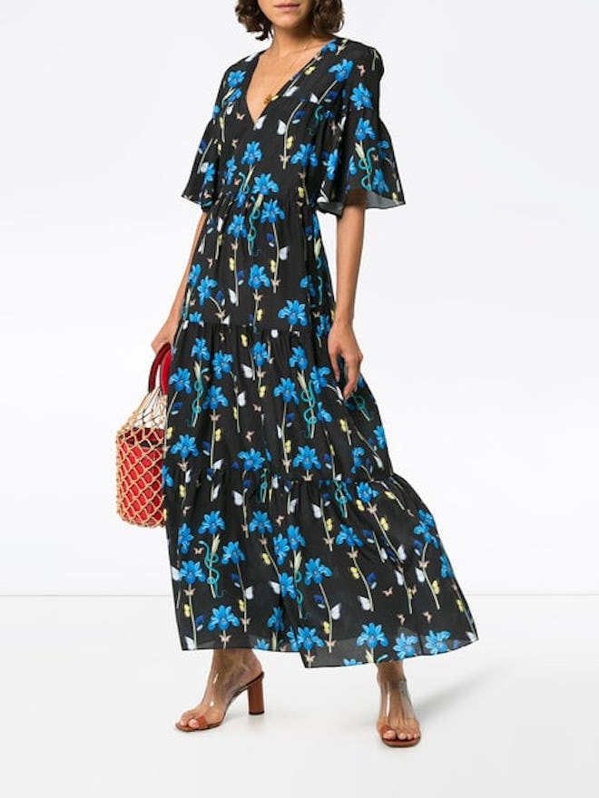 Teodora Floral Print Maxi Dress