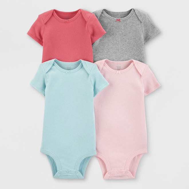 Baby Girls' Bodysuits (4 Pack)