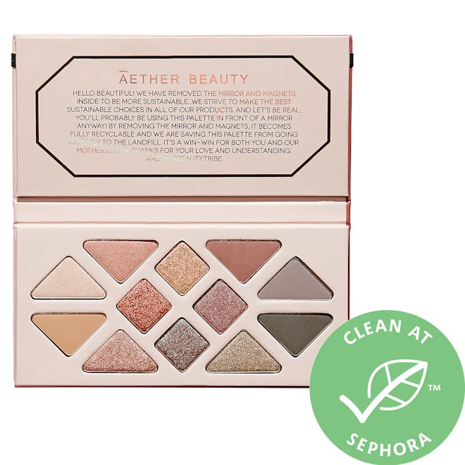 Aether Beauty Rose Quartz Crystal Gemstone Eyeshadow Palette