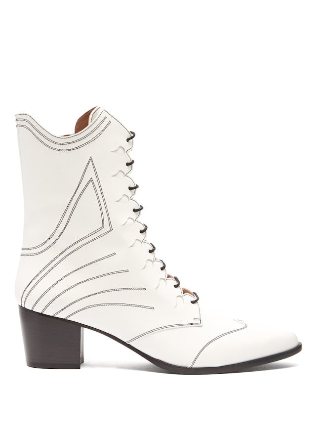 Swing Lace-Up Leather Boots