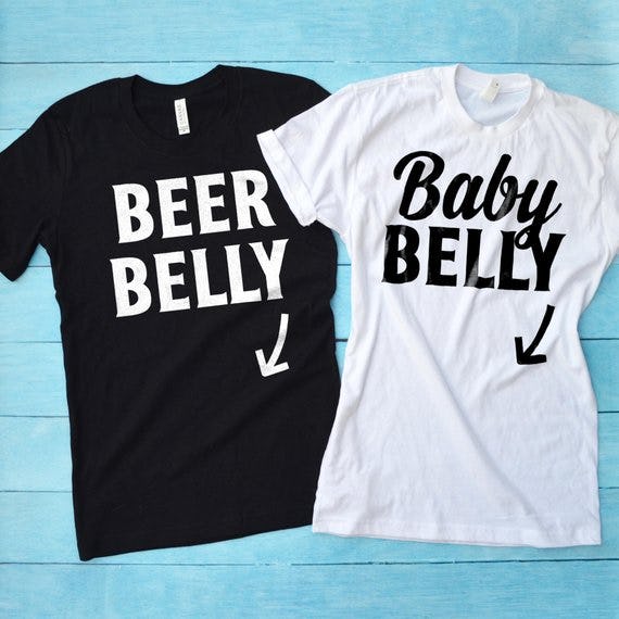 Irish I was Drinking St Patricks Day Pregnant Pregnancy Announcement Shirt