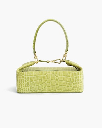 Olivia Box Bag Leather Croc Green 