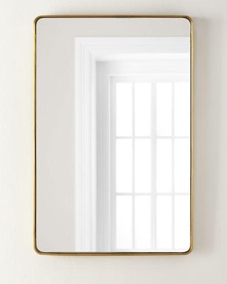 Stainless Steel Curved Rectangle Mirror