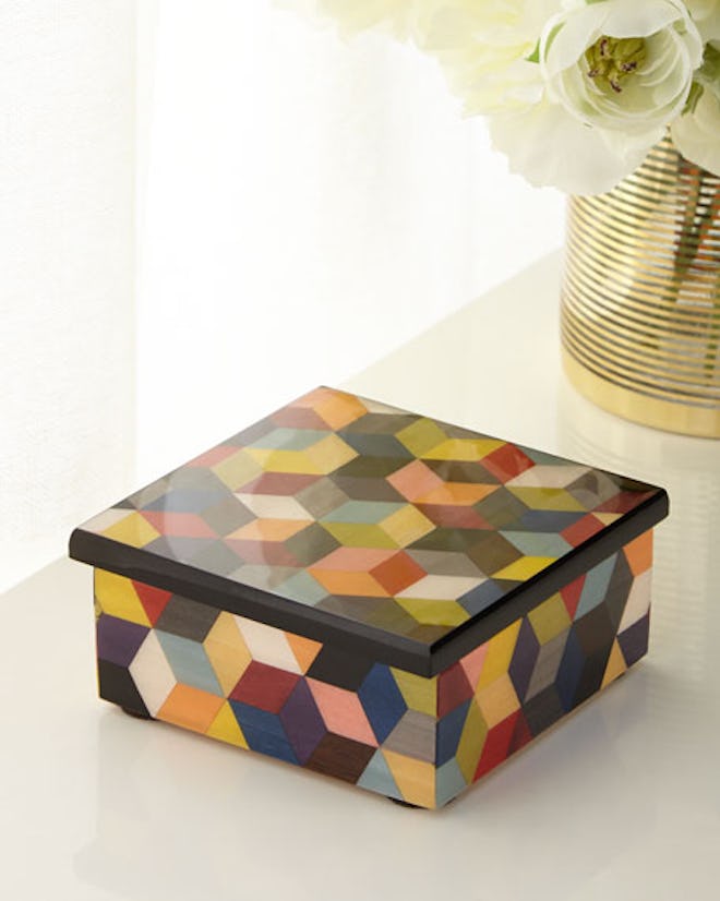 Barile Biagio Multicolor Inlaid Wood Box
