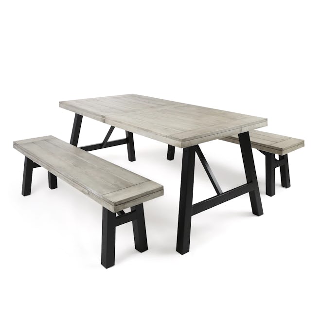 Christopher Knight Home - Boracay 3pc Laminated Acacia Picnic Set