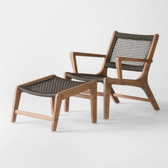  Project 62™ - Oceans 2pc Wood & Rope Patio Club Chair & Ottoman Set
