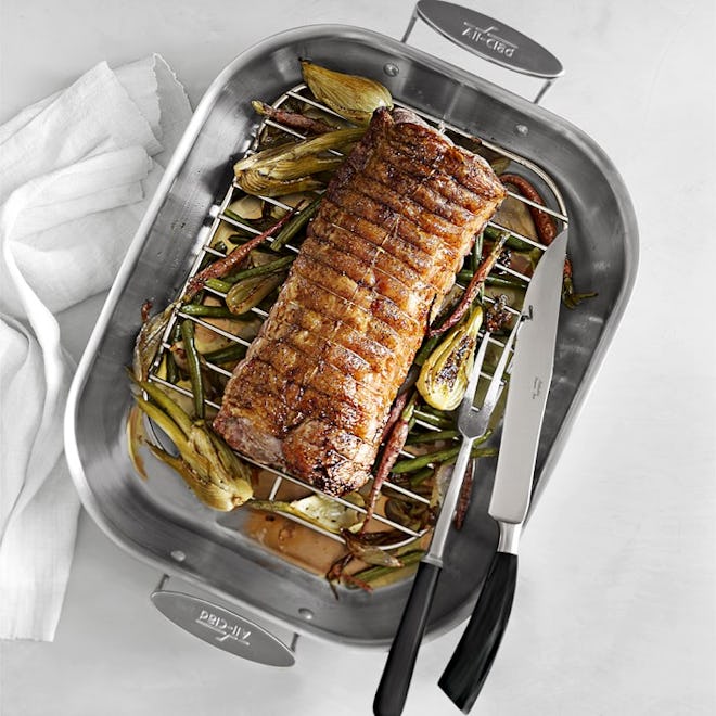 All-Clad Stainless-Steel Flared Roasting Pans