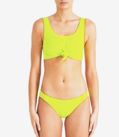 slime green swimsuit