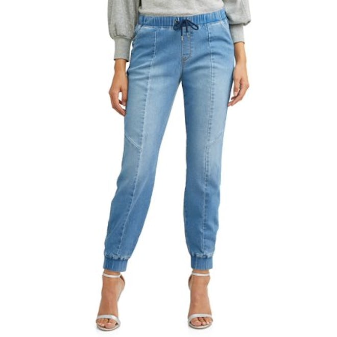 Paula Soft Stretch Knit Denim Jogger 