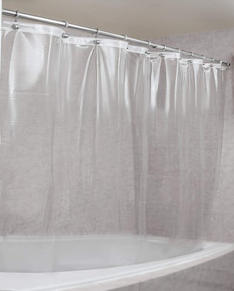 Epica Mildew-Resistant Clear Shower Curtain Liner