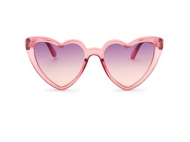 Pink Heart Cat Eye Sunglasses 