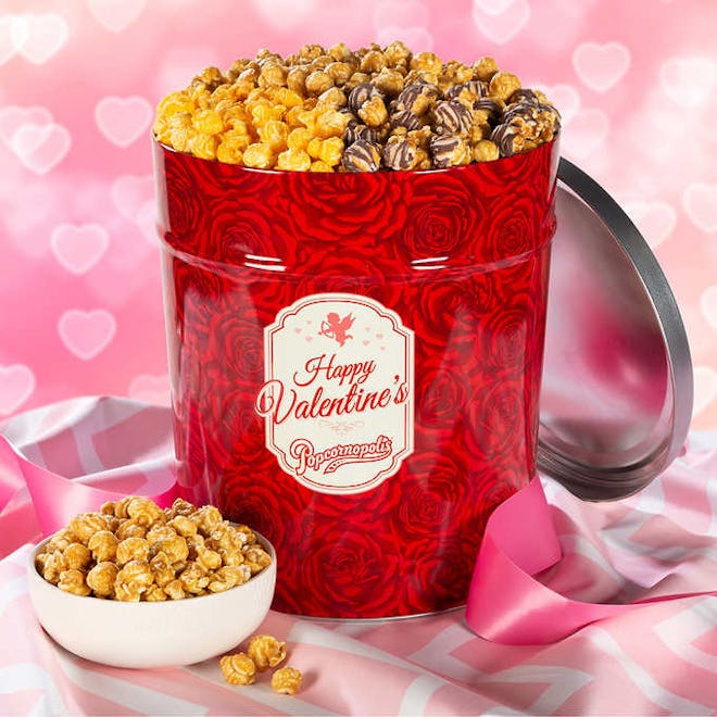 3.5 Gallon Valentine's Day Popcorn Party Tin