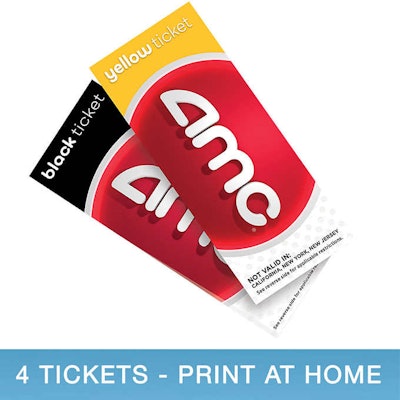 4-pack Movie eTickets