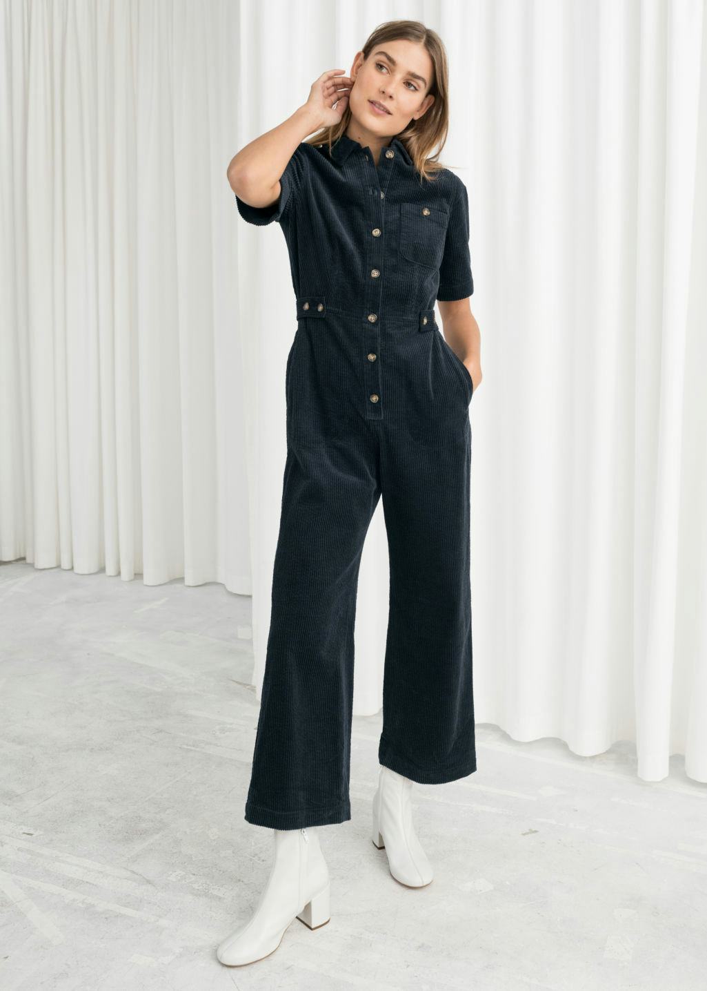 weekday denim boilersuit in ecru
