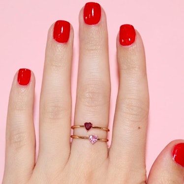 Gigi Heart Ring (Ruby or Pink Sapphire)