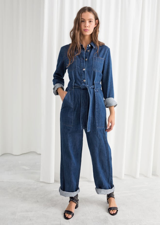 & other stories Denim Overall Jumpsuit
