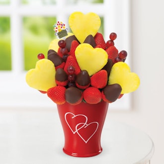 Blooming Hearts Dipped Strawberries